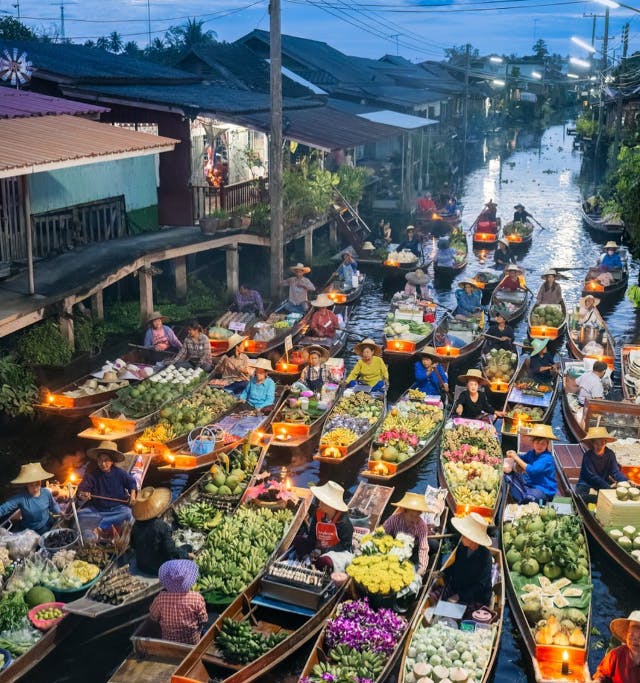 Floating Markets (e.g., Taling Chan)